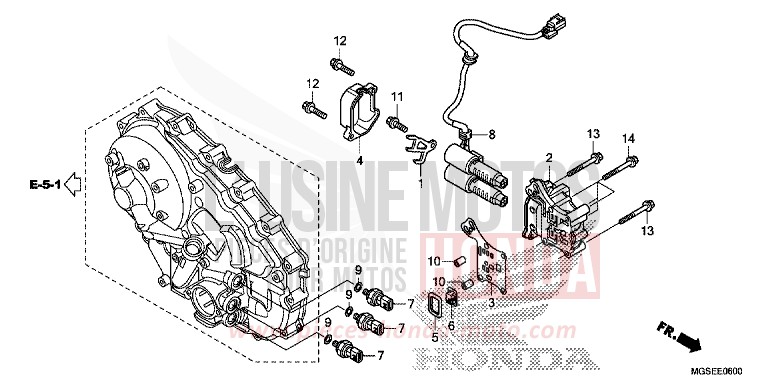 SOLENOIDE LINEAIRE (NC700SD) de NC700S DCT PEARL SUNBEAM WHITE (NHA66) 2013